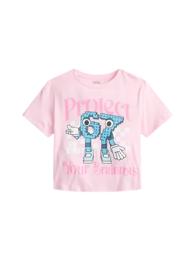 Steal a Brainrot Girl's Short Sleeve Graphic T-Shirt