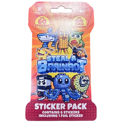 Steal a Brainrot Collectible Sticker Pack (6 Stickers)